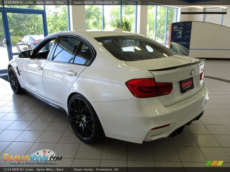 2018 BMW M3 Sedan Alpine White / Black Photo #10