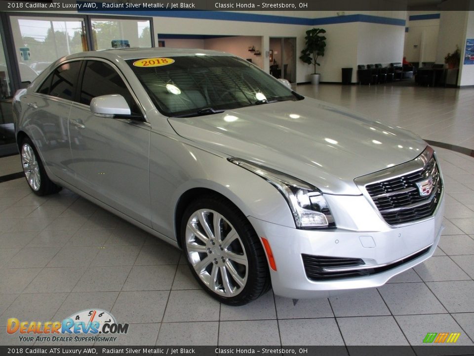 Front 3/4 View of 2018 Cadillac ATS Luxury AWD Photo #3
