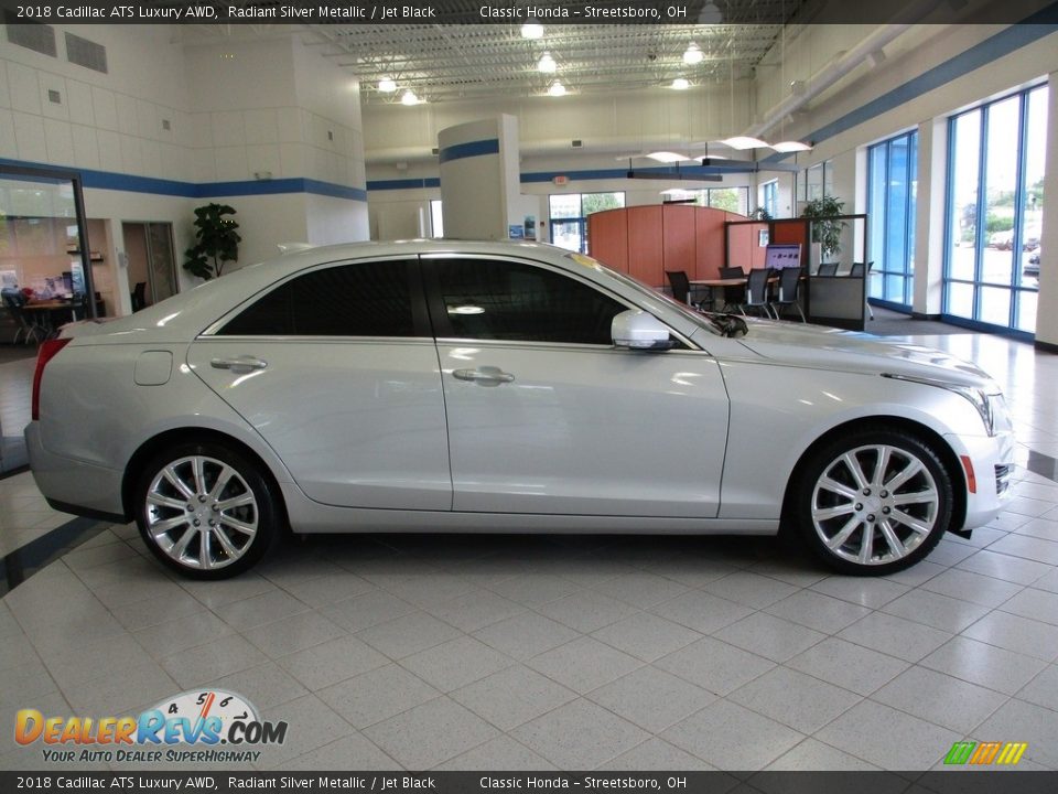 Radiant Silver Metallic 2018 Cadillac ATS Luxury AWD Photo #4