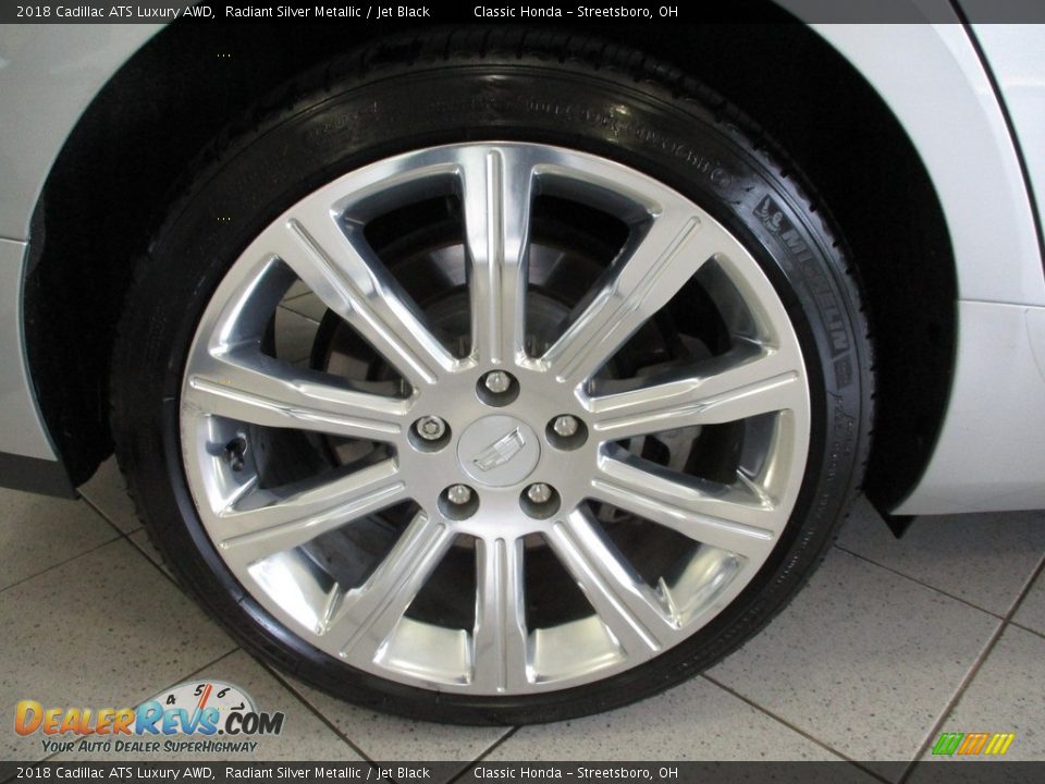 2018 Cadillac ATS Luxury AWD Radiant Silver Metallic / Jet Black Photo #6