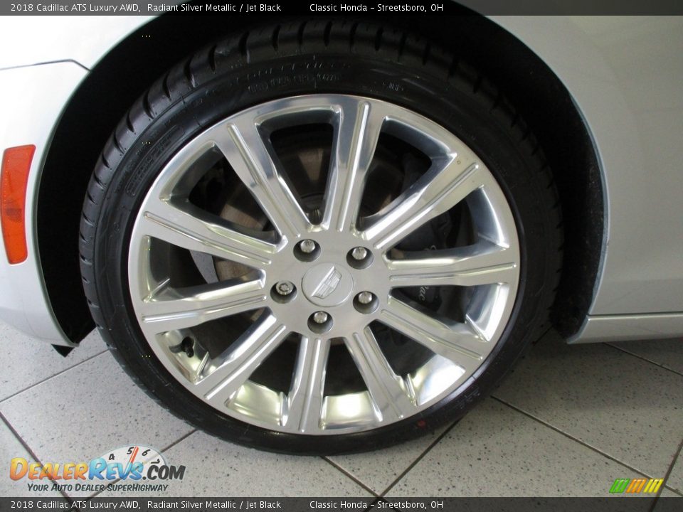 2018 Cadillac ATS Luxury AWD Radiant Silver Metallic / Jet Black Photo #12