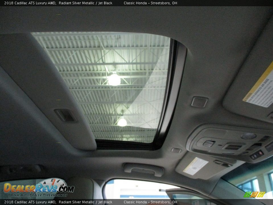 2018 Cadillac ATS Luxury AWD Radiant Silver Metallic / Jet Black Photo #17