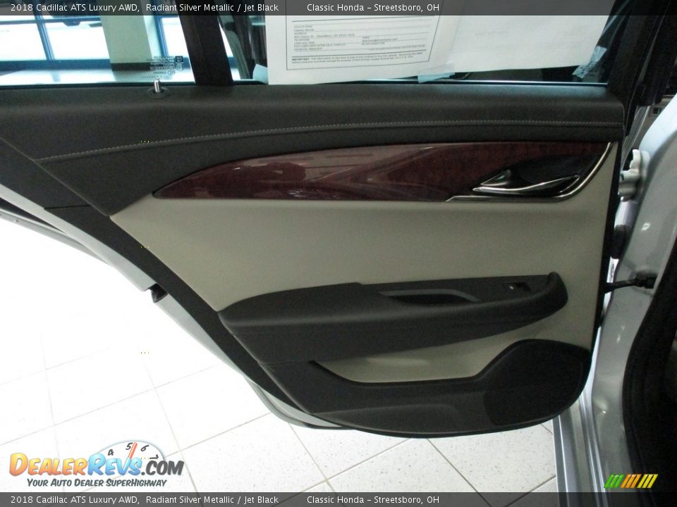 2018 Cadillac ATS Luxury AWD Radiant Silver Metallic / Jet Black Photo #23