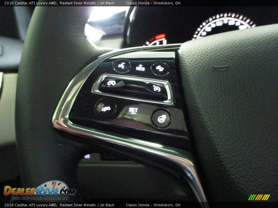 2018 Cadillac ATS Luxury AWD Radiant Silver Metallic / Jet Black Photo #31