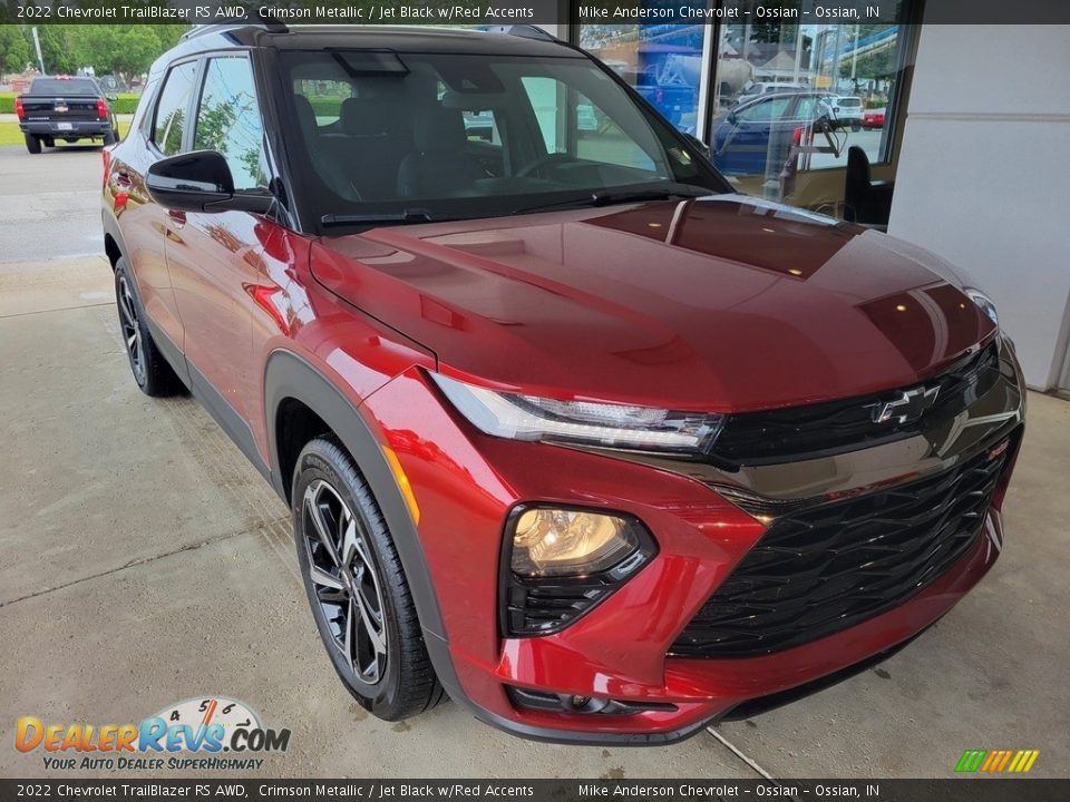 2022 Chevrolet TrailBlazer RS AWD Crimson Metallic / Jet Black w/Red Accents Photo #2