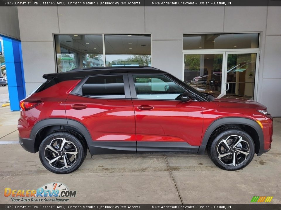 2022 Chevrolet TrailBlazer RS AWD Crimson Metallic / Jet Black w/Red Accents Photo #3