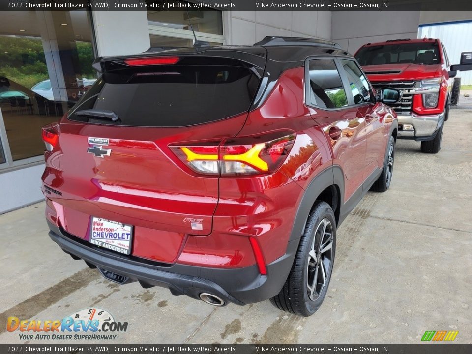 2022 Chevrolet TrailBlazer RS AWD Crimson Metallic / Jet Black w/Red Accents Photo #4