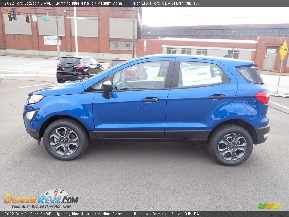 Lightning Blue Metallic 2022 Ford EcoSport S 4WD Photo #5