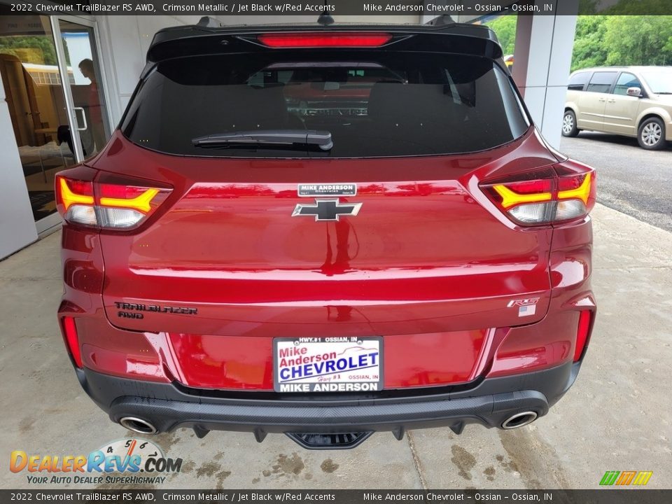 2022 Chevrolet TrailBlazer RS AWD Crimson Metallic / Jet Black w/Red Accents Photo #5