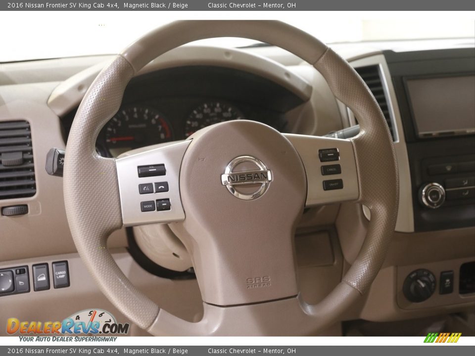 2016 Nissan Frontier SV King Cab 4x4 Steering Wheel Photo #7