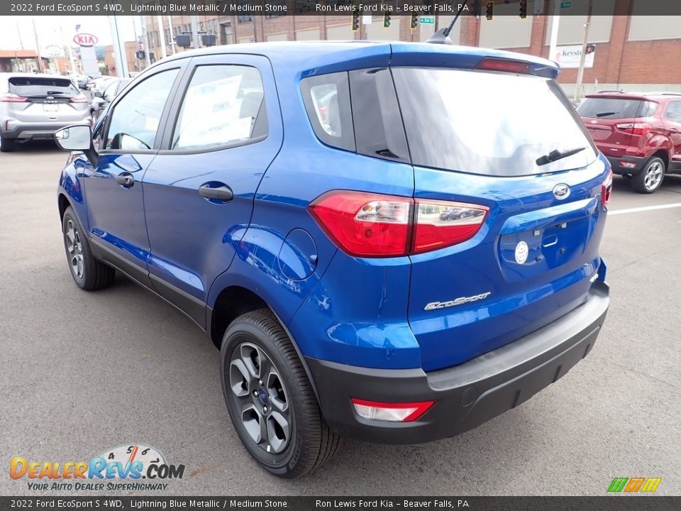 2022 Ford EcoSport S 4WD Lightning Blue Metallic / Medium Stone Photo #6