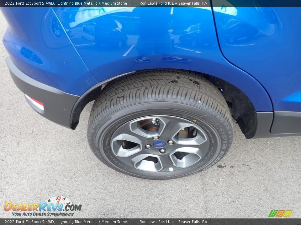 2022 Ford EcoSport S 4WD Lightning Blue Metallic / Medium Stone Photo #9
