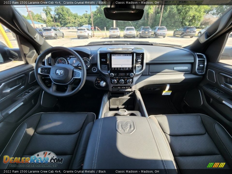 2022 Ram 1500 Laramie Crew Cab 4x4 Granite Crystal Metallic / Black Photo #4