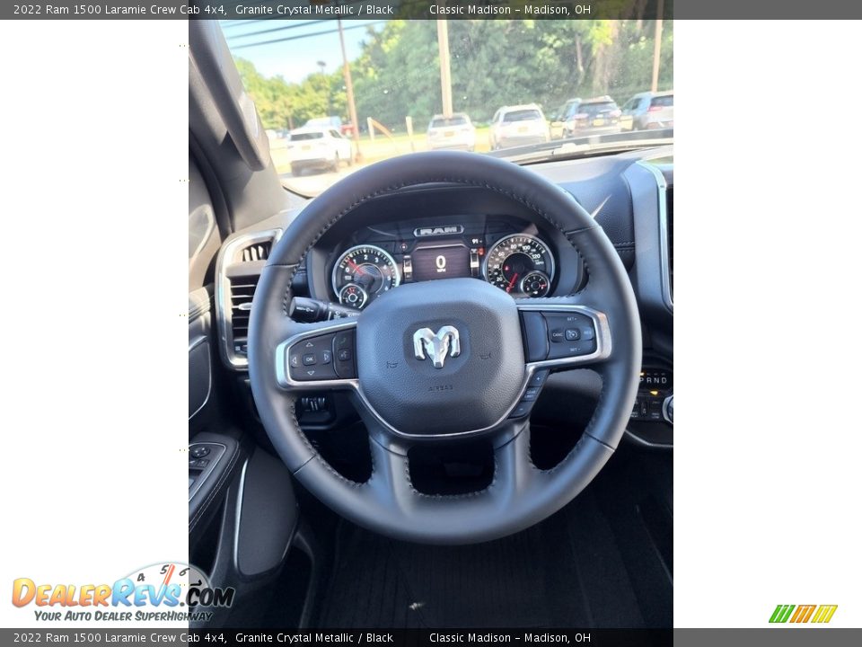 2022 Ram 1500 Laramie Crew Cab 4x4 Granite Crystal Metallic / Black Photo #5
