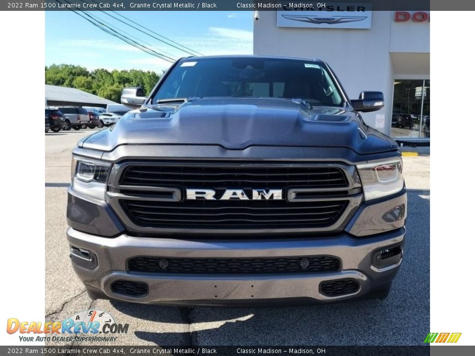 2022 Ram 1500 Laramie Crew Cab 4x4 Granite Crystal Metallic / Black Photo #7