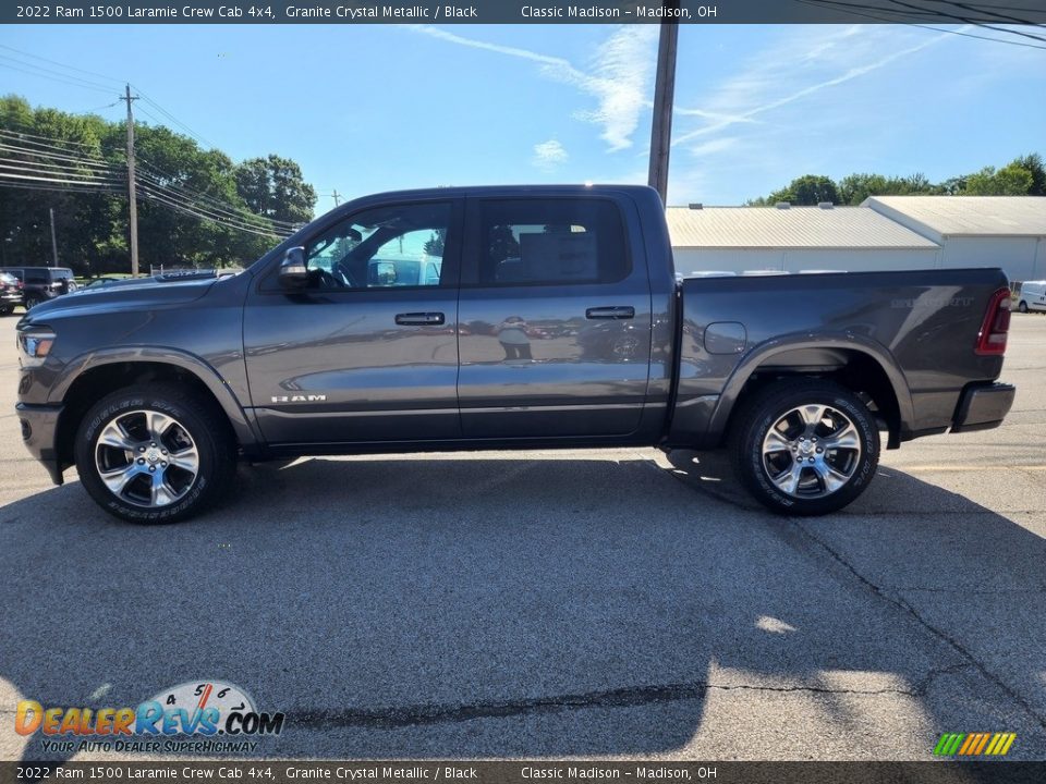 2022 Ram 1500 Laramie Crew Cab 4x4 Granite Crystal Metallic / Black Photo #8