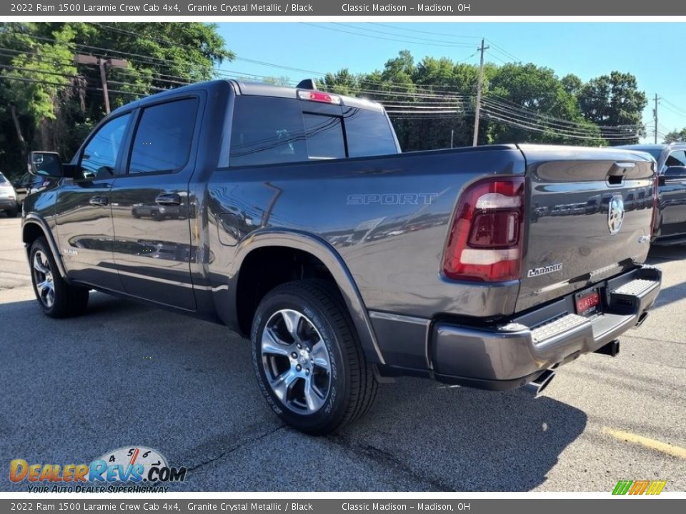 2022 Ram 1500 Laramie Crew Cab 4x4 Granite Crystal Metallic / Black Photo #9