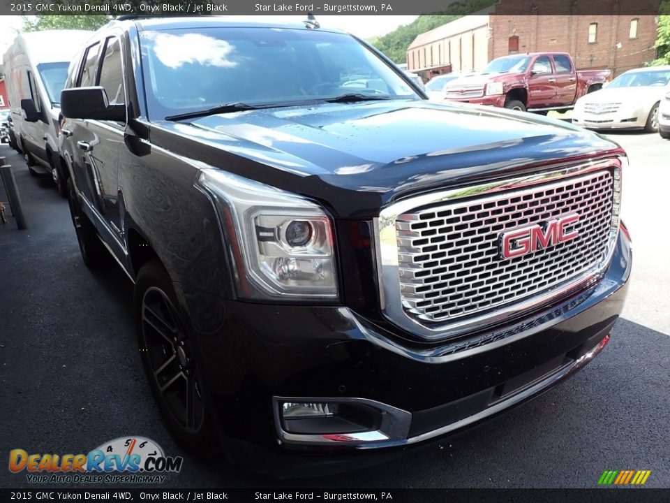 2015 GMC Yukon Denali 4WD Onyx Black / Jet Black Photo #4