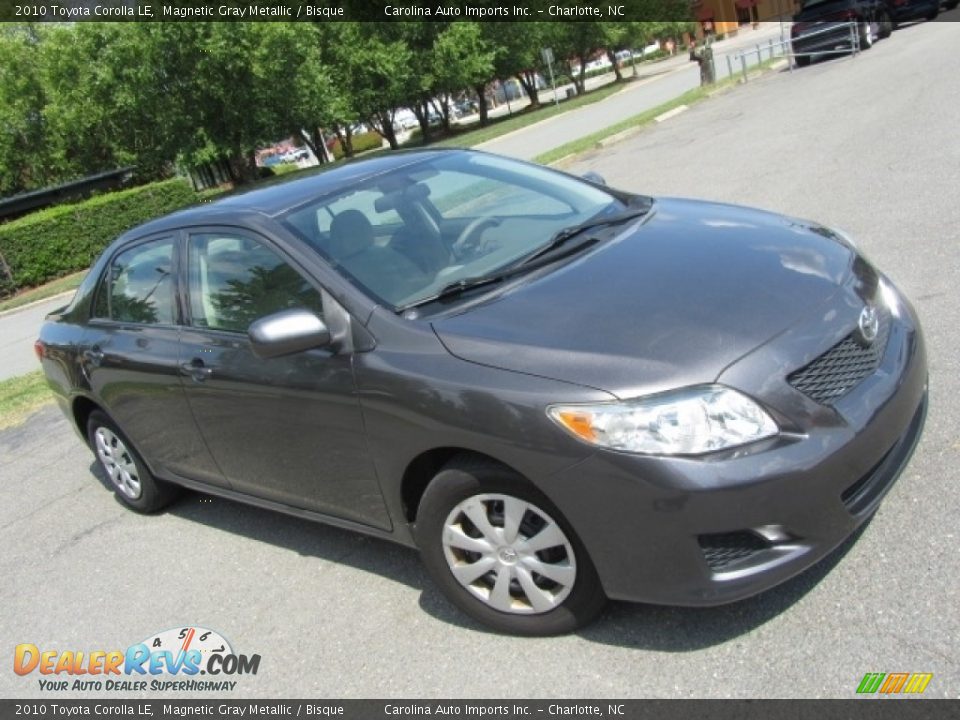 2010 Toyota Corolla LE Magnetic Gray Metallic / Bisque Photo #3