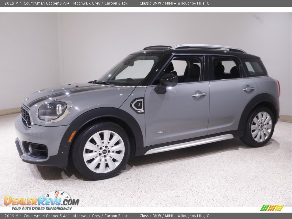 2019 Mini Countryman Cooper S All4 Moonwalk Grey / Carbon Black Photo #3