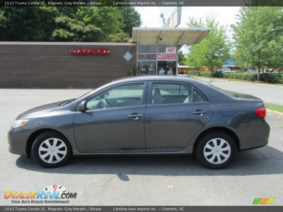 2010 Toyota Corolla LE Magnetic Gray Metallic / Bisque Photo #7