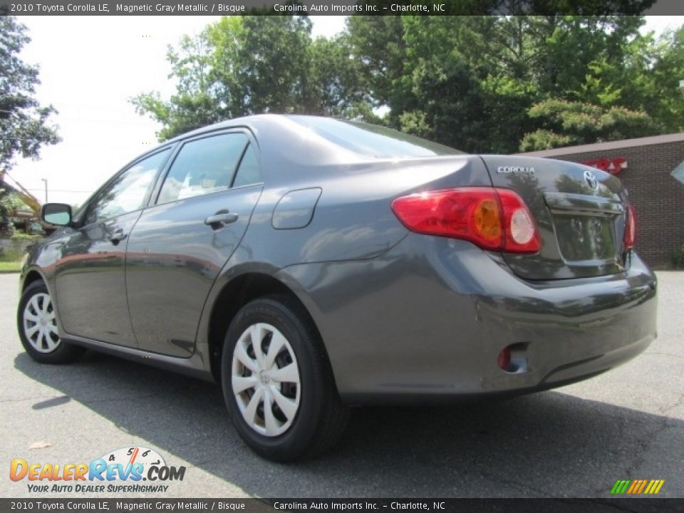 2010 Toyota Corolla LE Magnetic Gray Metallic / Bisque Photo #8