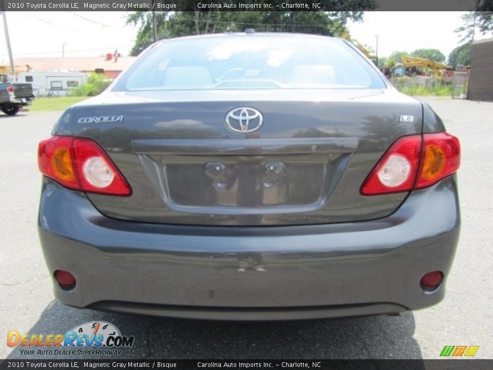 2010 Toyota Corolla LE Magnetic Gray Metallic / Bisque Photo #9