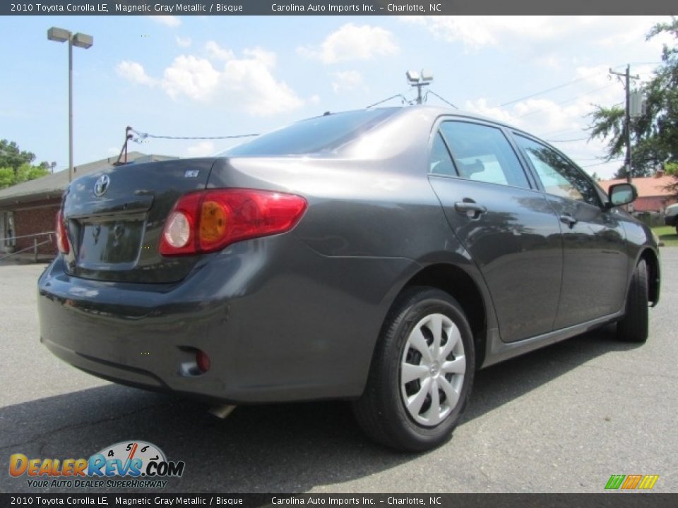2010 Toyota Corolla LE Magnetic Gray Metallic / Bisque Photo #10