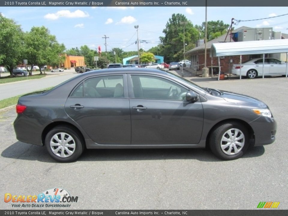 2010 Toyota Corolla LE Magnetic Gray Metallic / Bisque Photo #11