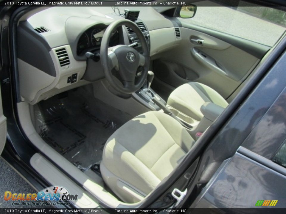 2010 Toyota Corolla LE Magnetic Gray Metallic / Bisque Photo #16