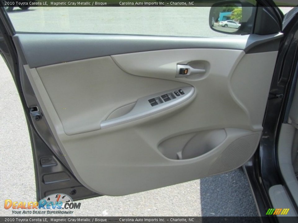 2010 Toyota Corolla LE Magnetic Gray Metallic / Bisque Photo #17