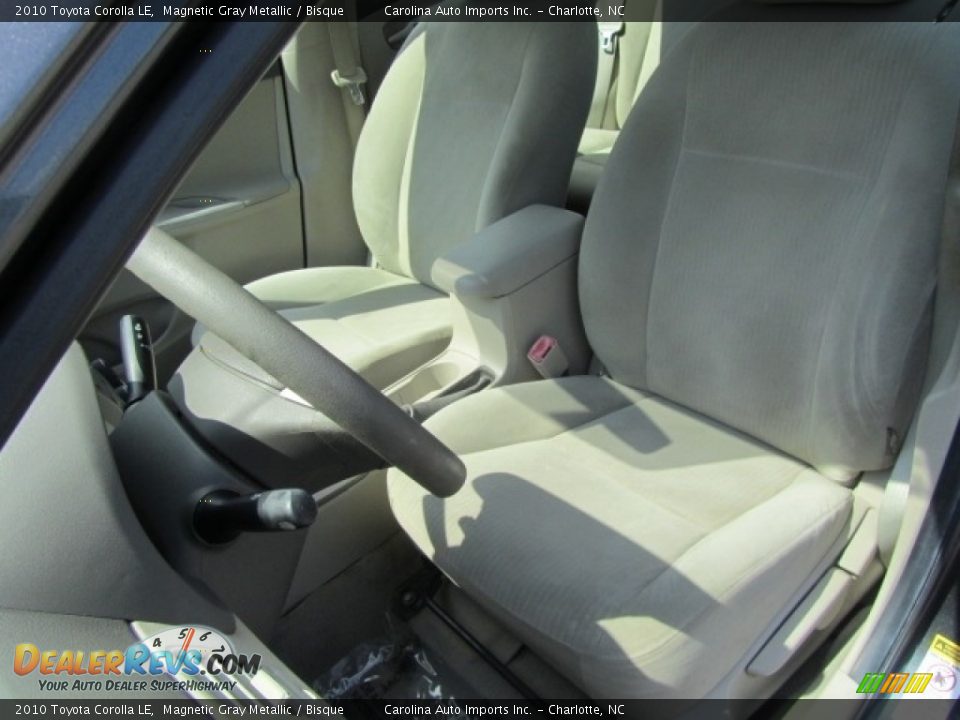 2010 Toyota Corolla LE Magnetic Gray Metallic / Bisque Photo #18