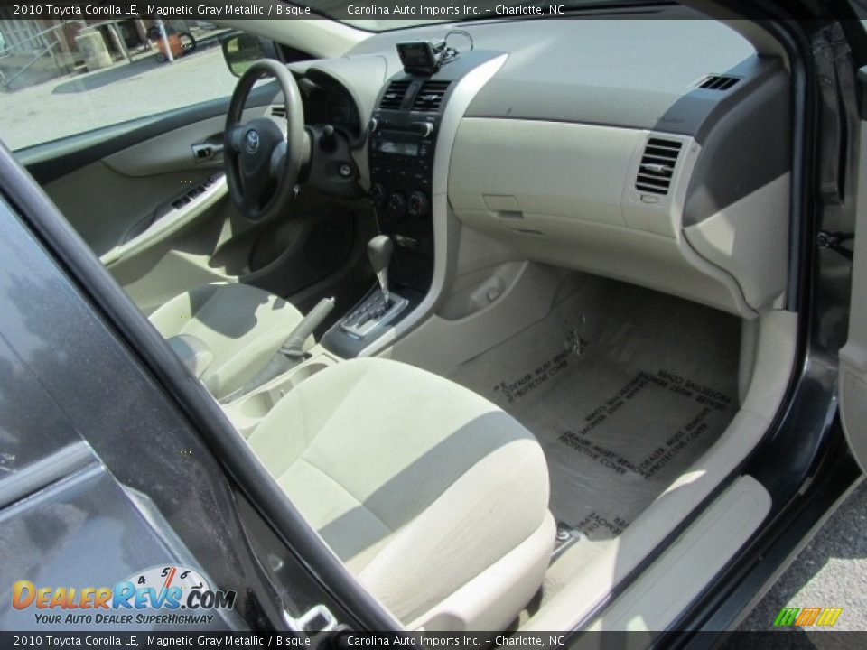 2010 Toyota Corolla LE Magnetic Gray Metallic / Bisque Photo #21