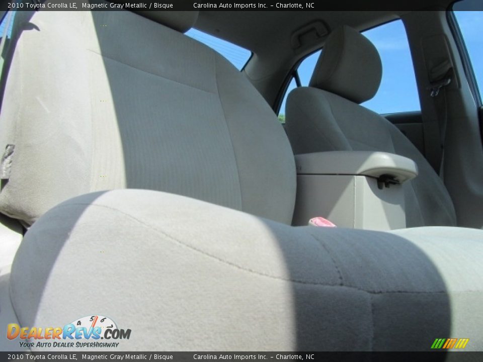 2010 Toyota Corolla LE Magnetic Gray Metallic / Bisque Photo #22