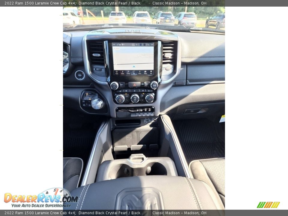 2022 Ram 1500 Laramie Crew Cab 4x4 Diamond Black Crystal Pearl / Black Photo #6