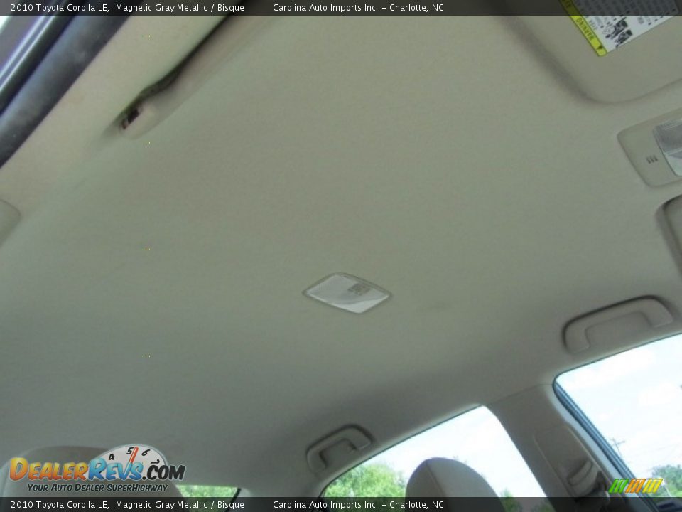 2010 Toyota Corolla LE Magnetic Gray Metallic / Bisque Photo #23