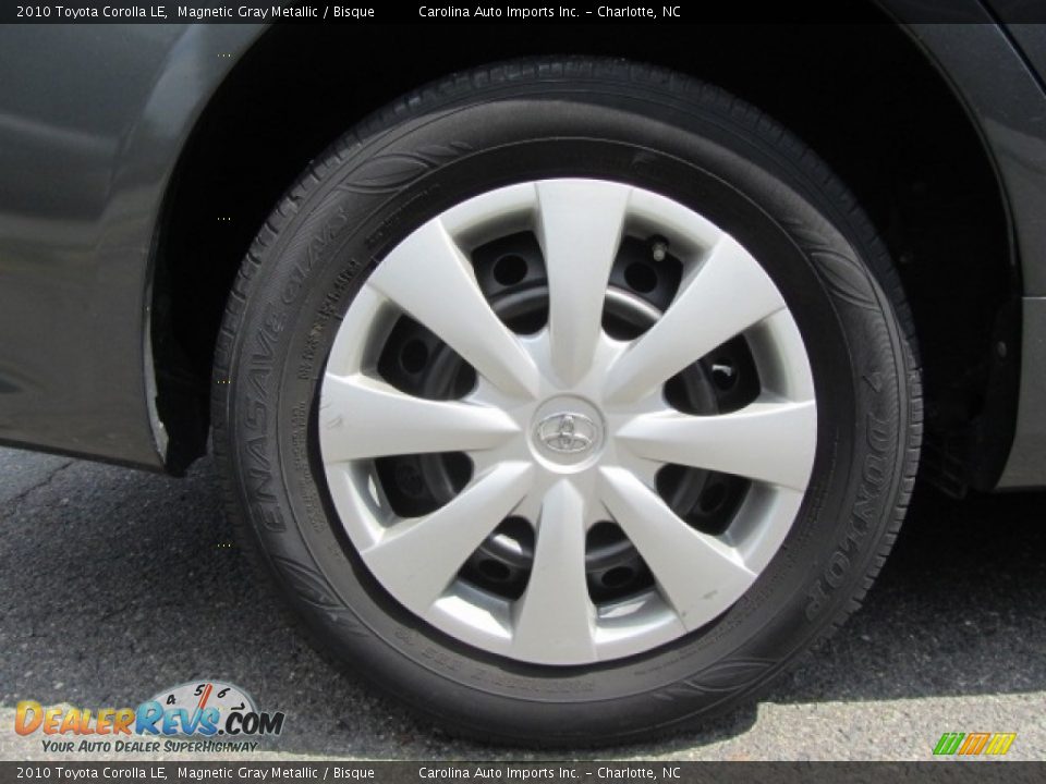 2010 Toyota Corolla LE Magnetic Gray Metallic / Bisque Photo #26