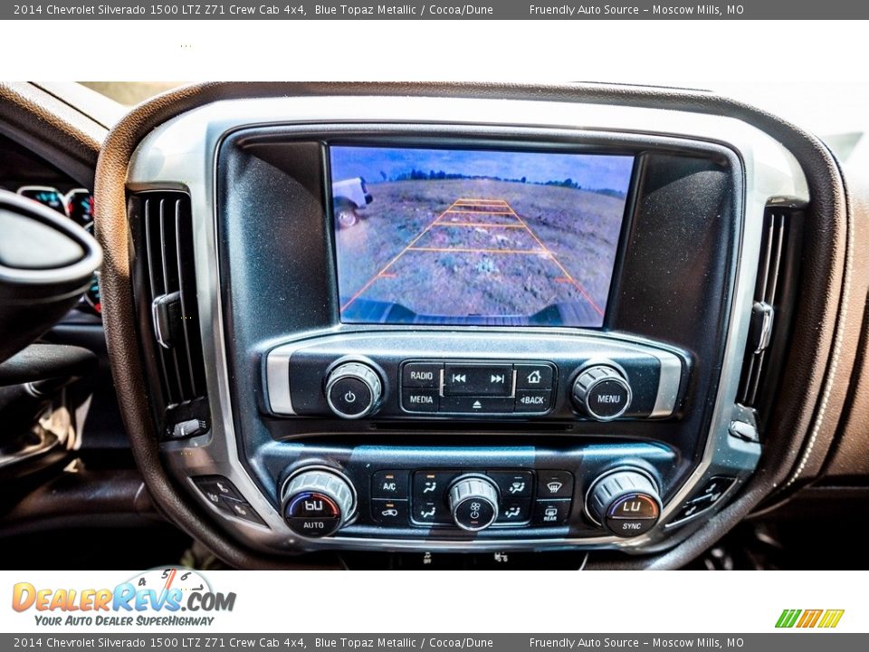 2014 Chevrolet Silverado 1500 LTZ Z71 Crew Cab 4x4 Blue Topaz Metallic / Cocoa/Dune Photo #8
