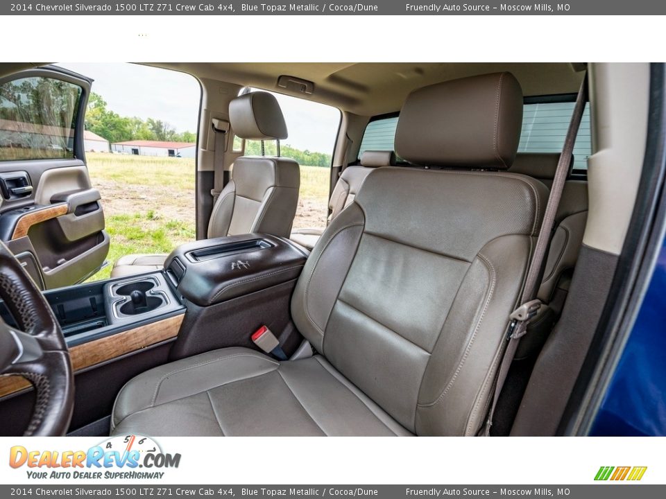 2014 Chevrolet Silverado 1500 LTZ Z71 Crew Cab 4x4 Blue Topaz Metallic / Cocoa/Dune Photo #11