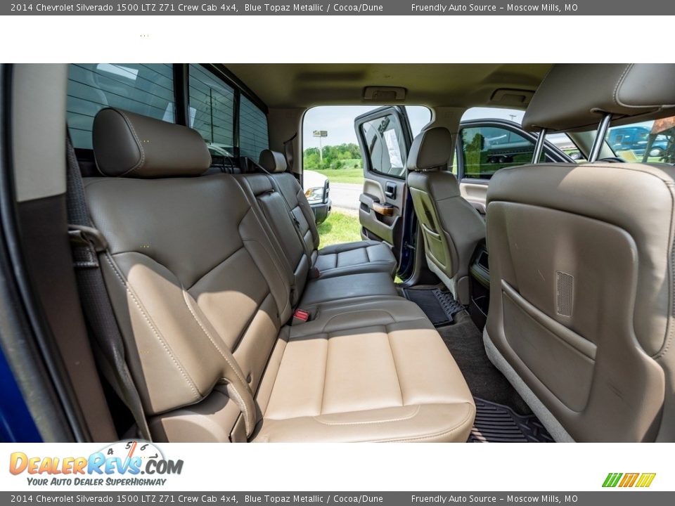 2014 Chevrolet Silverado 1500 LTZ Z71 Crew Cab 4x4 Blue Topaz Metallic / Cocoa/Dune Photo #15