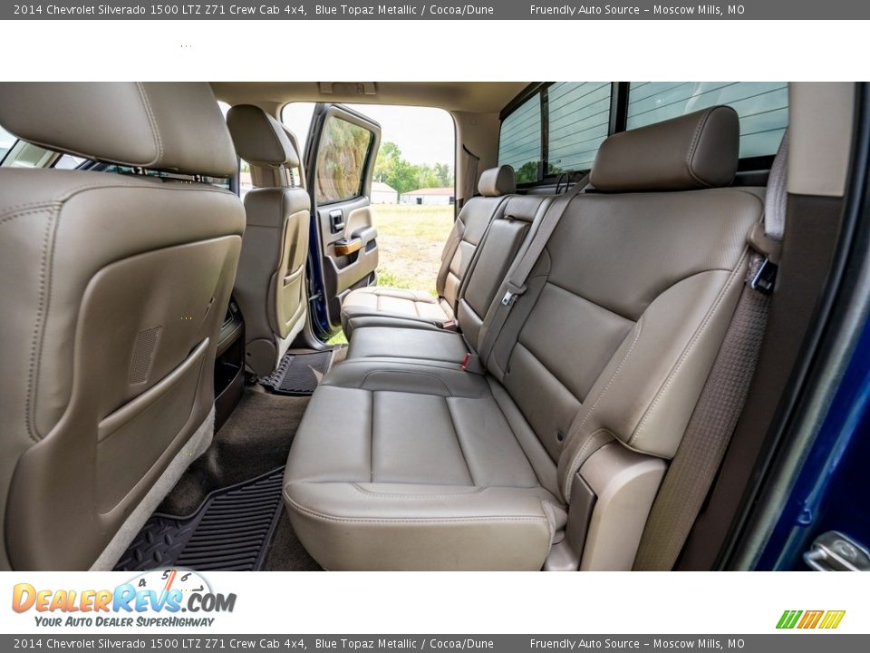 2014 Chevrolet Silverado 1500 LTZ Z71 Crew Cab 4x4 Blue Topaz Metallic / Cocoa/Dune Photo #19
