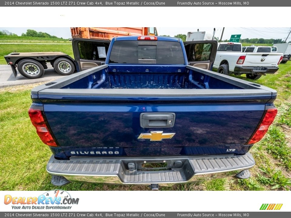 2014 Chevrolet Silverado 1500 LTZ Z71 Crew Cab 4x4 Blue Topaz Metallic / Cocoa/Dune Photo #20