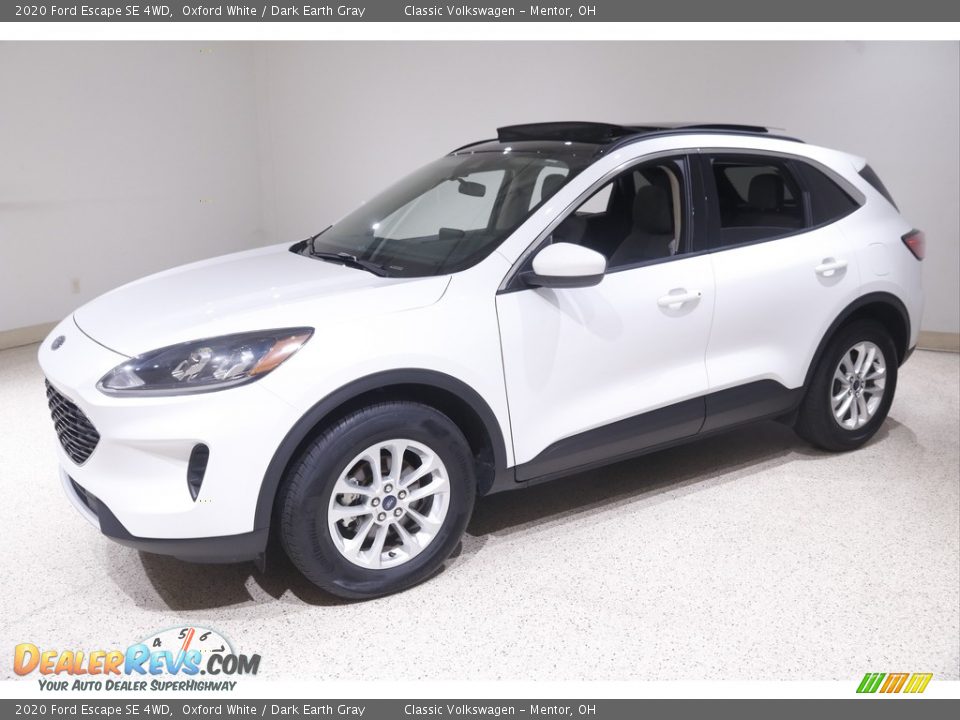 2020 Ford Escape SE 4WD Oxford White / Dark Earth Gray Photo #3