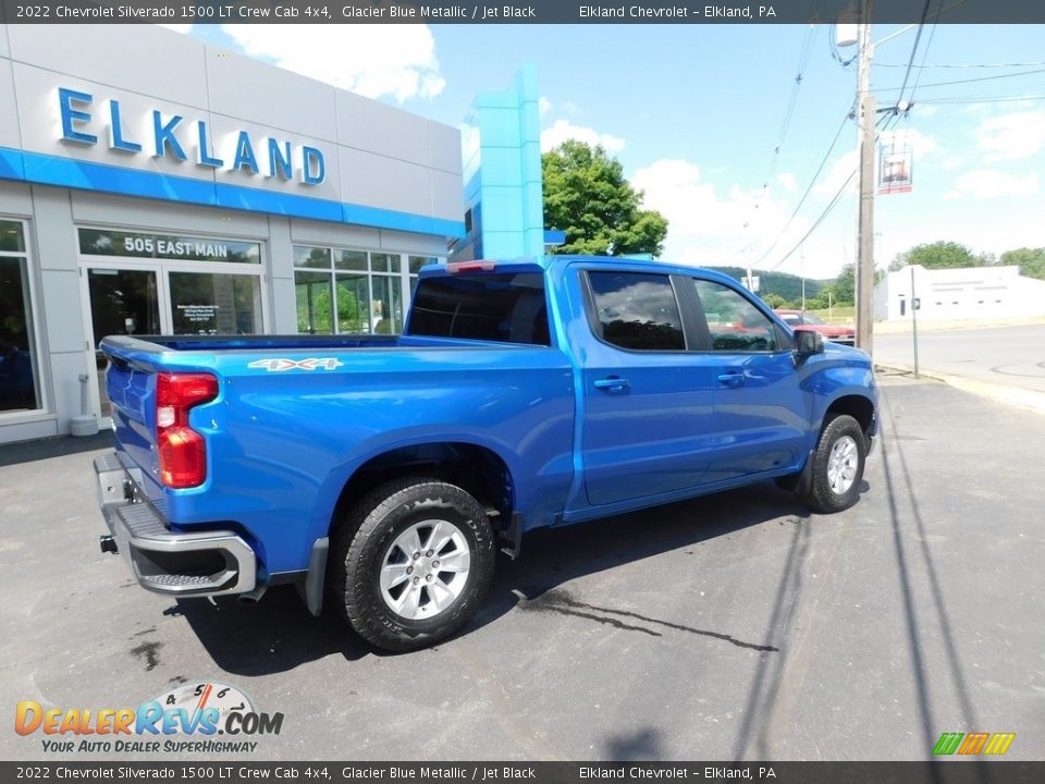 2022 Chevrolet Silverado 1500 LT Crew Cab 4x4 Glacier Blue Metallic / Jet Black Photo #3