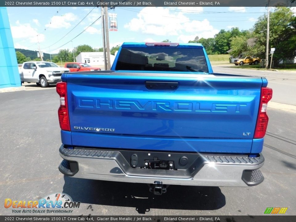 2022 Chevrolet Silverado 1500 LT Crew Cab 4x4 Glacier Blue Metallic / Jet Black Photo #4