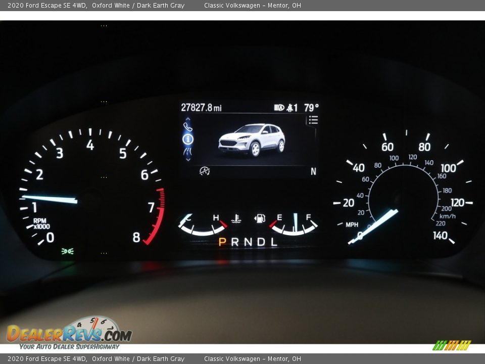 2020 Ford Escape SE 4WD Oxford White / Dark Earth Gray Photo #8