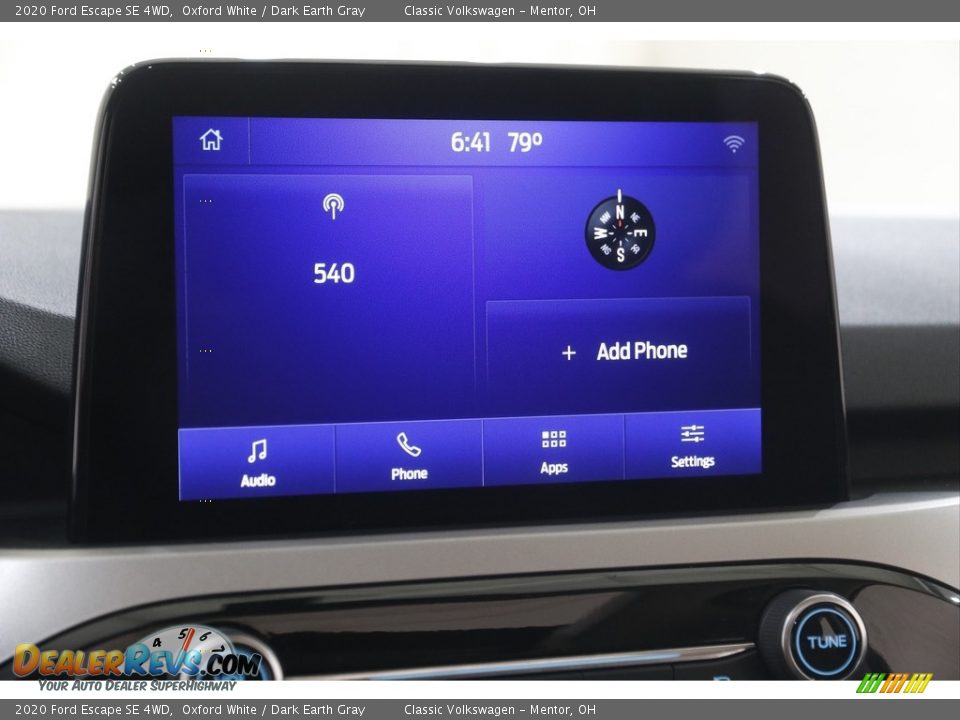 2020 Ford Escape SE 4WD Oxford White / Dark Earth Gray Photo #10