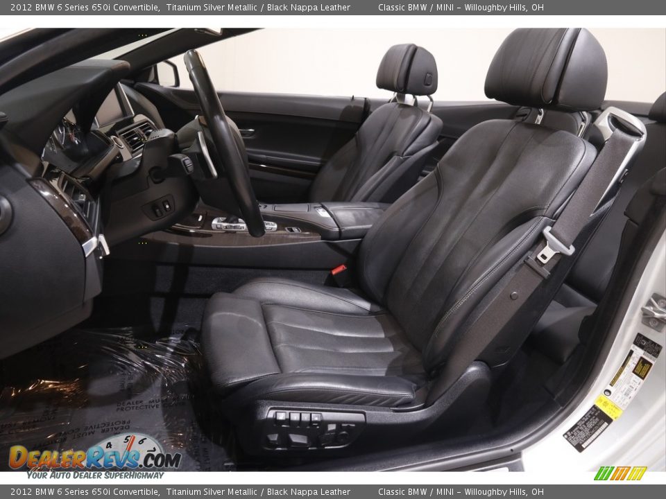 2012 BMW 6 Series 650i Convertible Titanium Silver Metallic / Black Nappa Leather Photo #6