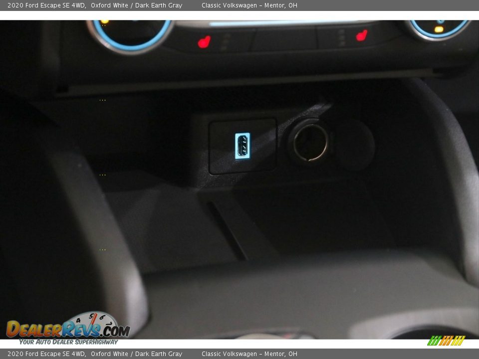 2020 Ford Escape SE 4WD Oxford White / Dark Earth Gray Photo #13