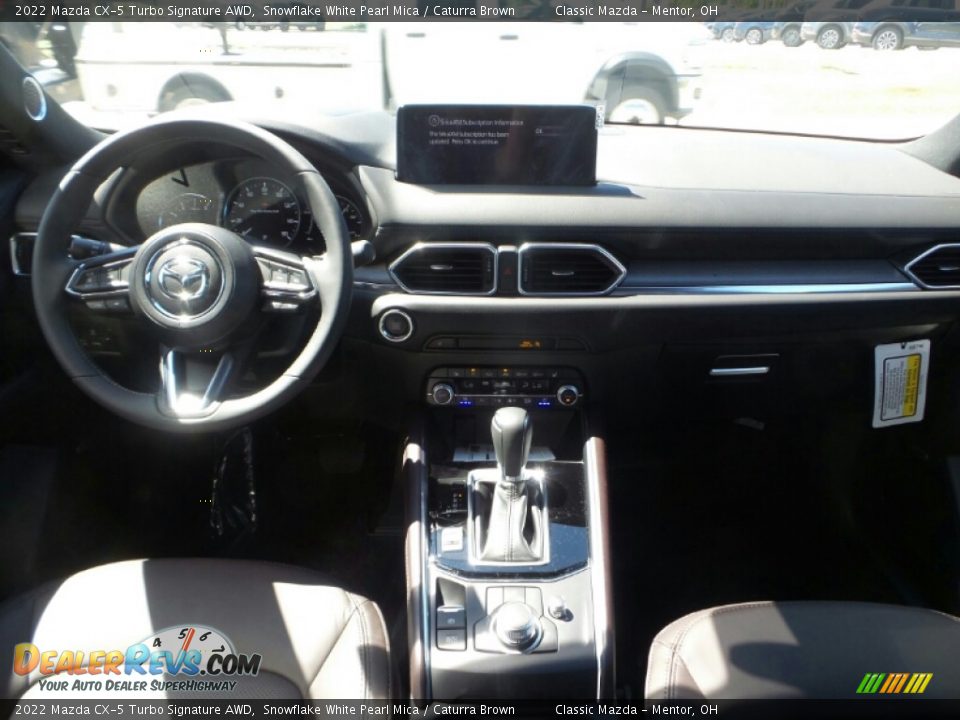 2022 Mazda CX-5 Turbo Signature AWD Snowflake White Pearl Mica / Caturra Brown Photo #3